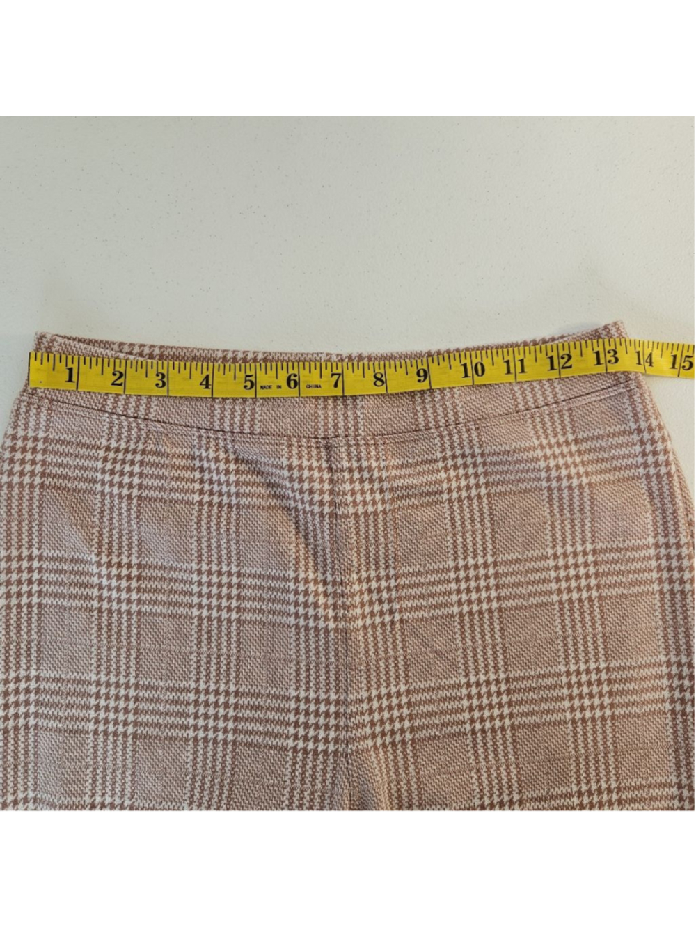 Halara Flex™️ High-waisted Pocket Houndstooth Plaid Skinny Work Pants M Pink - Picture 10 of 12